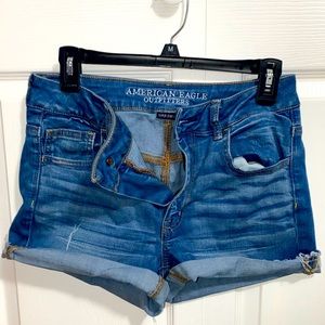 High Rise Denim Shorties for Women size 8